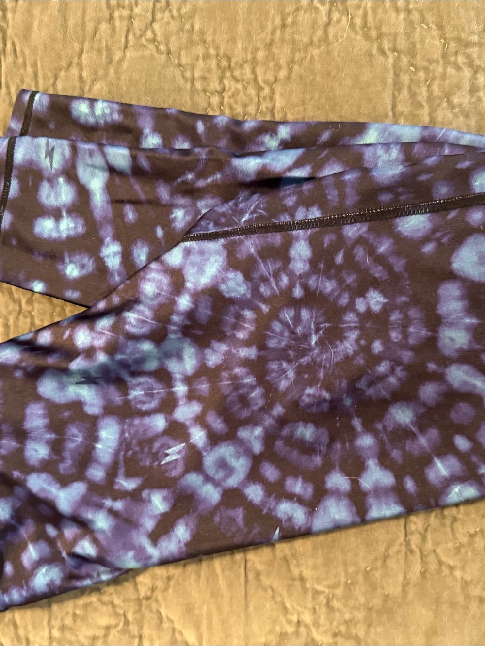 Terez Purple and Blue Tie-Dye Leggings